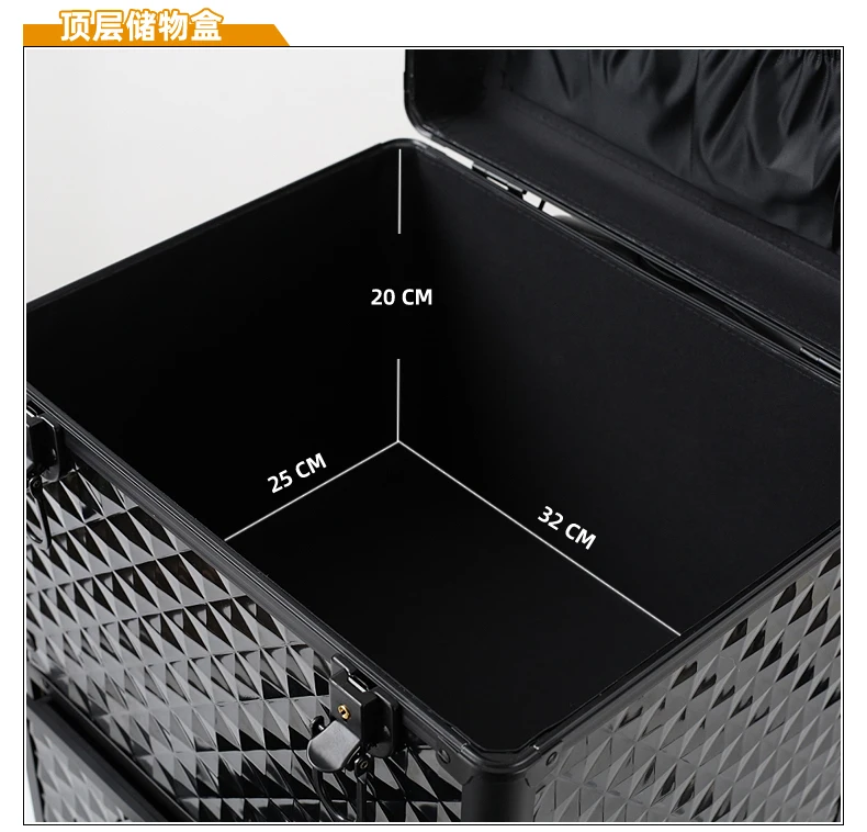 Medical Salon Trolley Vevor Beauty Salons Layered Storage Removable Drawer Design Universal Wheels Wozek High-end Hair Salon