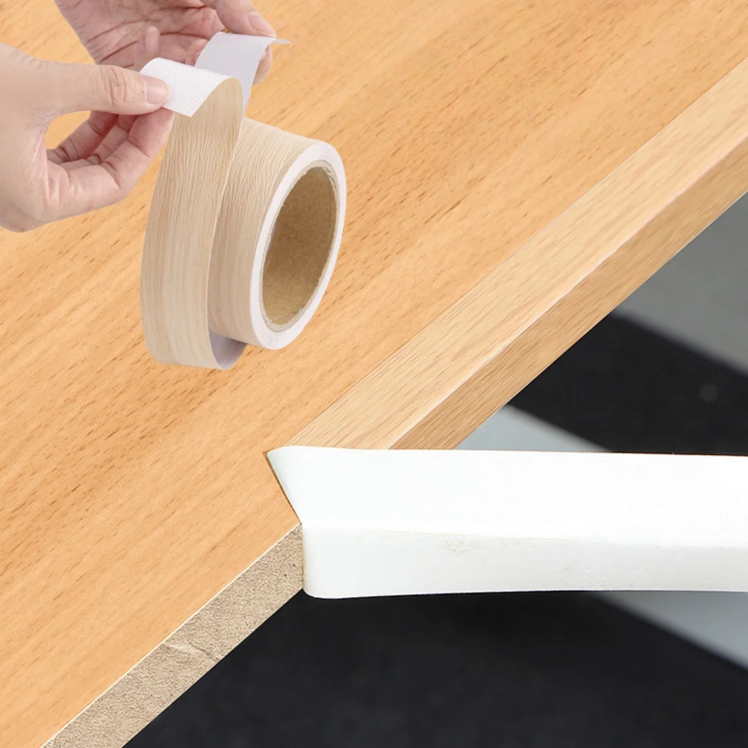 1pc 2cmx10m  Edge Banding Wood Veneer Tape，Birch Wood grain Veneer Edge Banding ， Long Thin Wood grain Veneer Strips