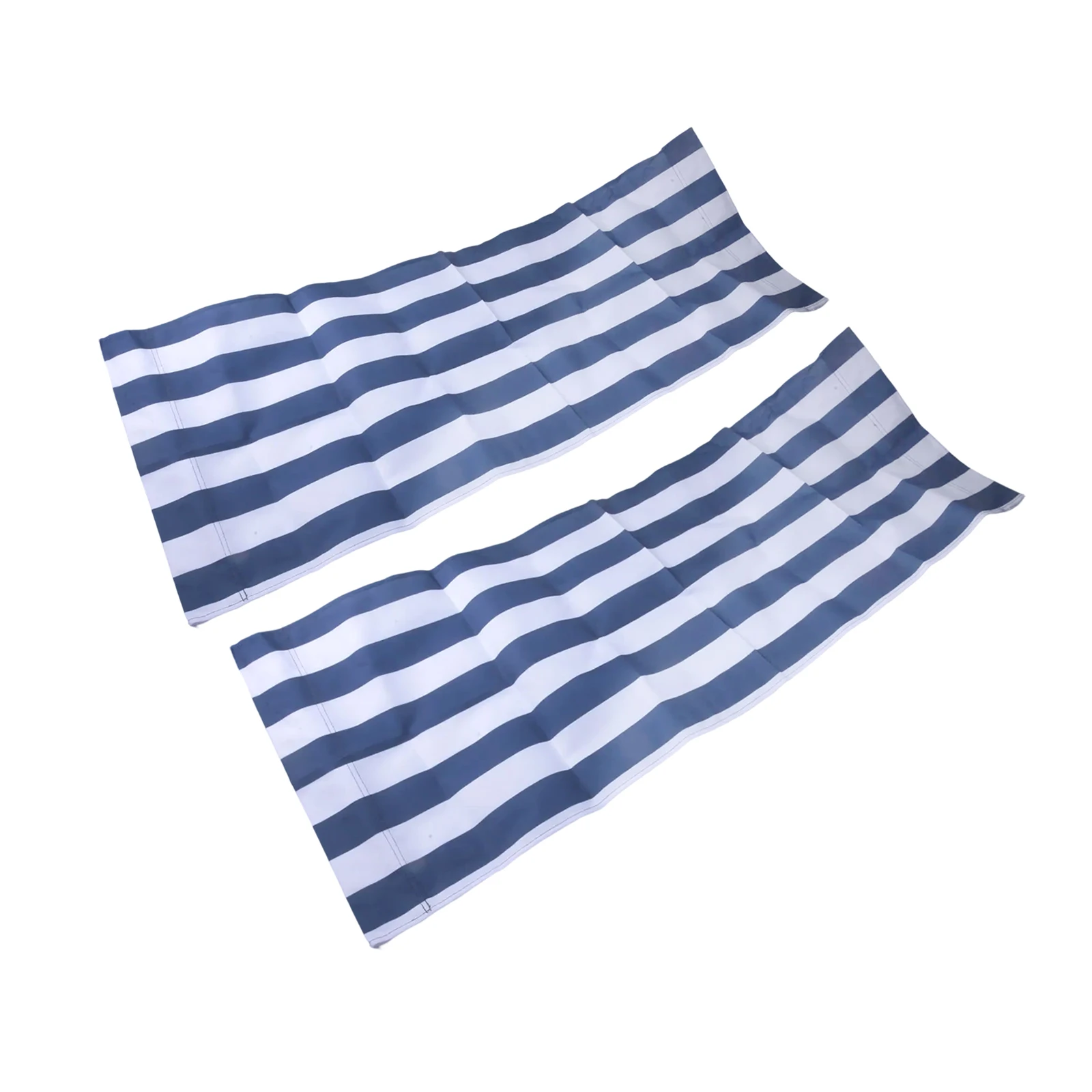 Folding Wood Deck Chair Cloth Blue White Stripes Fabric Beach Chair Seaside Sun Lounger Outdoor Garden Recliner Chair Covers