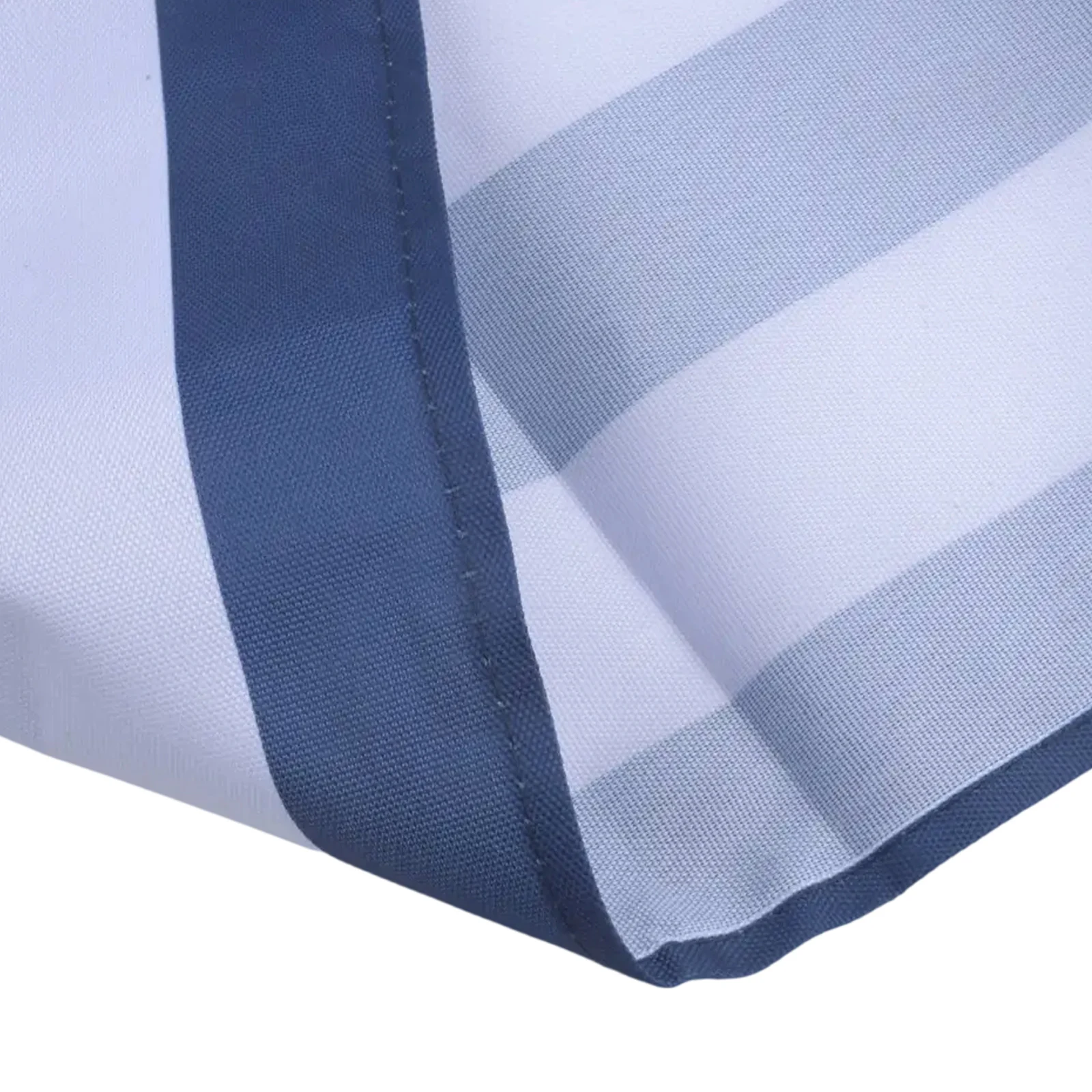 Folding Wood Deck Chair Cloth Blue White Stripes Fabric Beach Chair Seaside Sun Lounger Outdoor Garden Recliner Chair Covers
