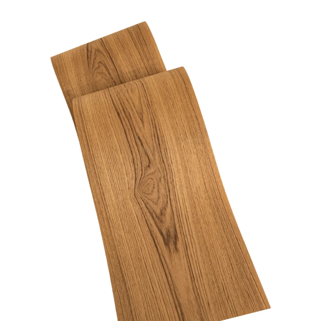 L:2.6m Width:400mm T:0.3mm Natural Yellow Teak Wood Veneer Sheet Speaker Cabinet Door Veneering Floor Covering DIY Projects