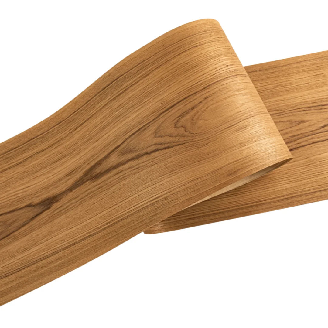 L:2.6m Width:400mm T:0.3mm Natural Yellow Teak Wood Veneer Sheet Speaker Cabinet Door Veneering Floor Covering DIY Projects