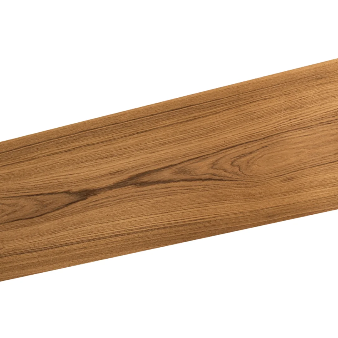 L:2.6m Width:400mm T:0.3mm Natural Yellow Teak Wood Veneer Sheet Speaker Cabinet Door Veneering Floor Covering DIY Projects