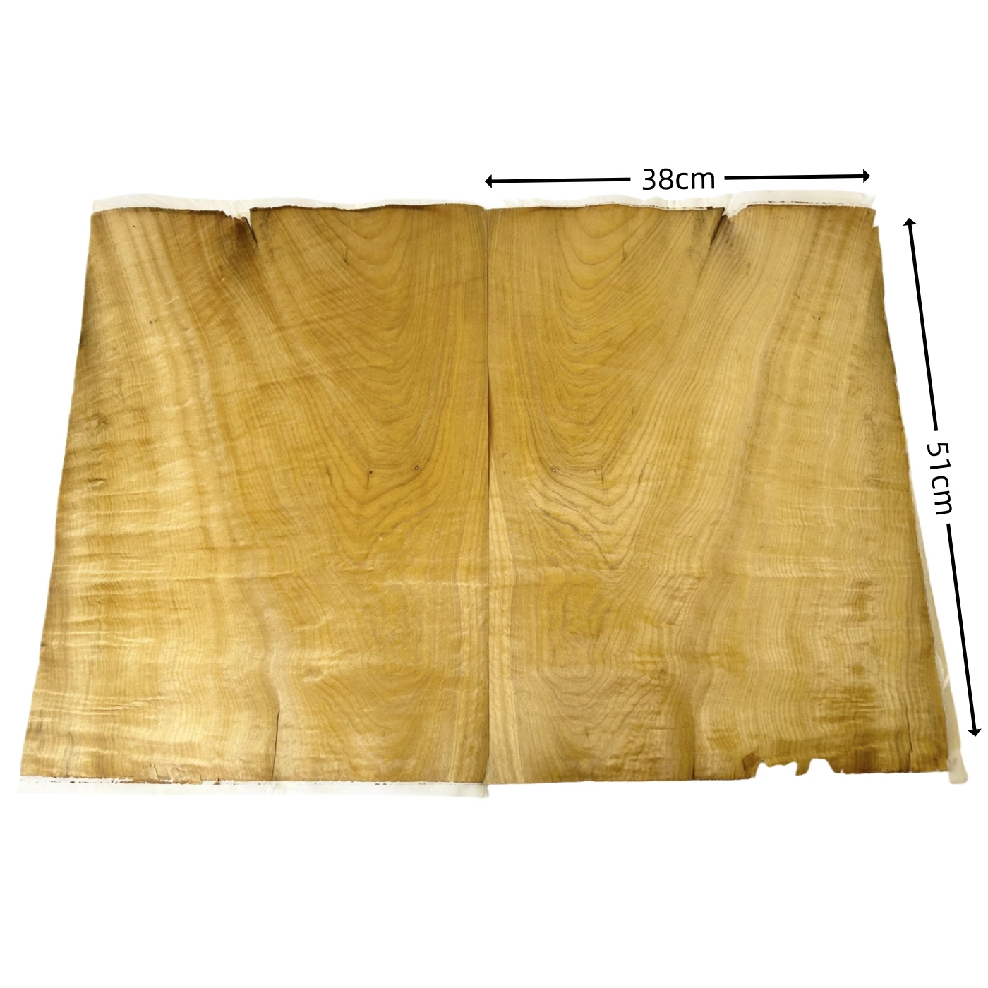 Figured/Burl Veneer of Golden Phoebe, Wooden Veneer Craft for Restoration of Furniture, Tabletops and Stereo Speakers DIY Uses