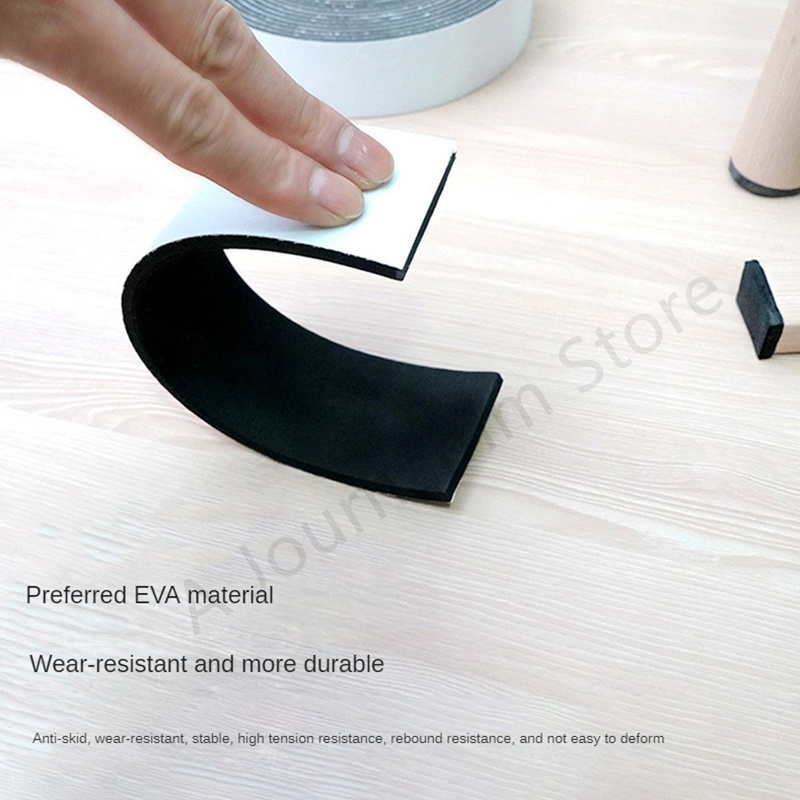 Anti-slip Eva Furniture Roll Chair Table Leg Cover Stickers Pads Self Adhesive Furniture Sliding Strip for Sofa Floor Protector