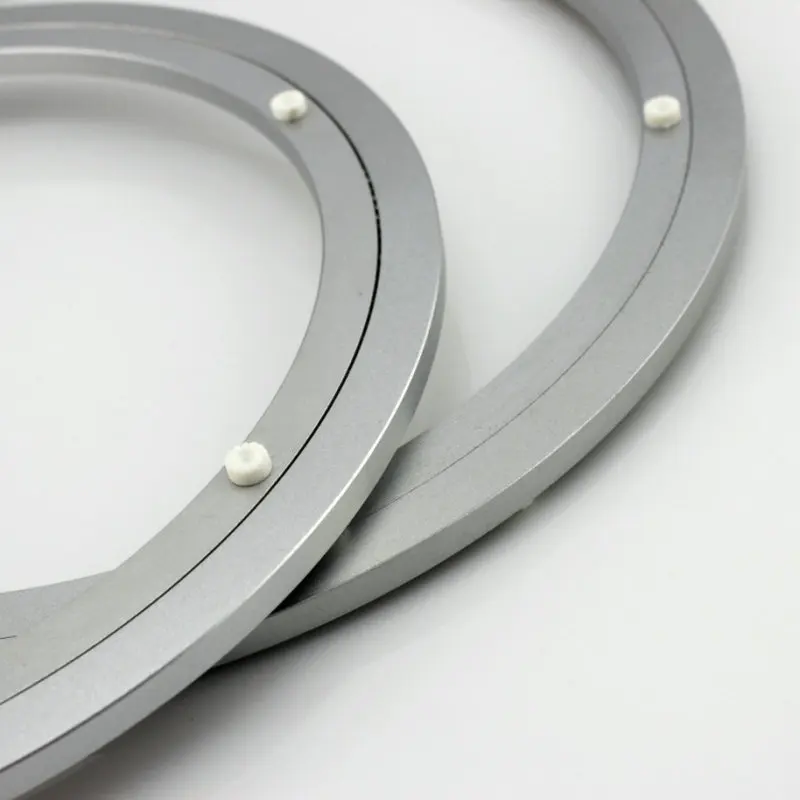 Aluminium Alloy Lazy Susan Serving Ring Rotating Swivel Plate Steel Ball Bearing Round Turntable