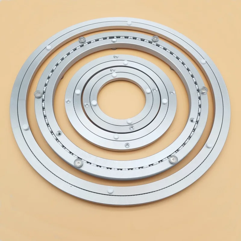 Aluminium Alloy Lazy Susan Serving Ring Rotating Swivel Plate Steel Ball Bearing Round Turntable
