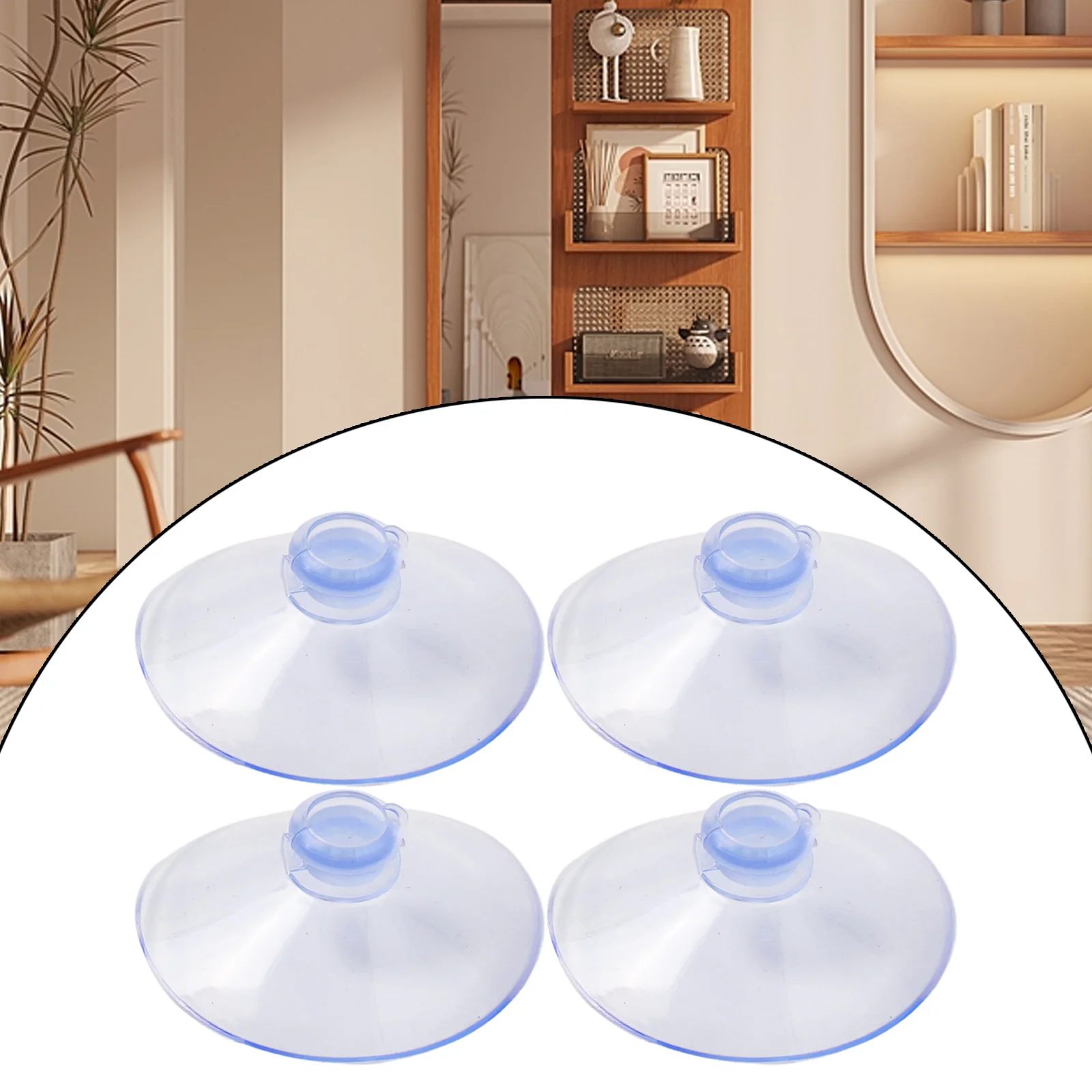 4/10PCS 55mm/50mm Mushroom Head Clear Suction Cups Thumb Nut Strong Vacuum Suckers PVC Transparent Kitchen Bathroom Wall Hooks