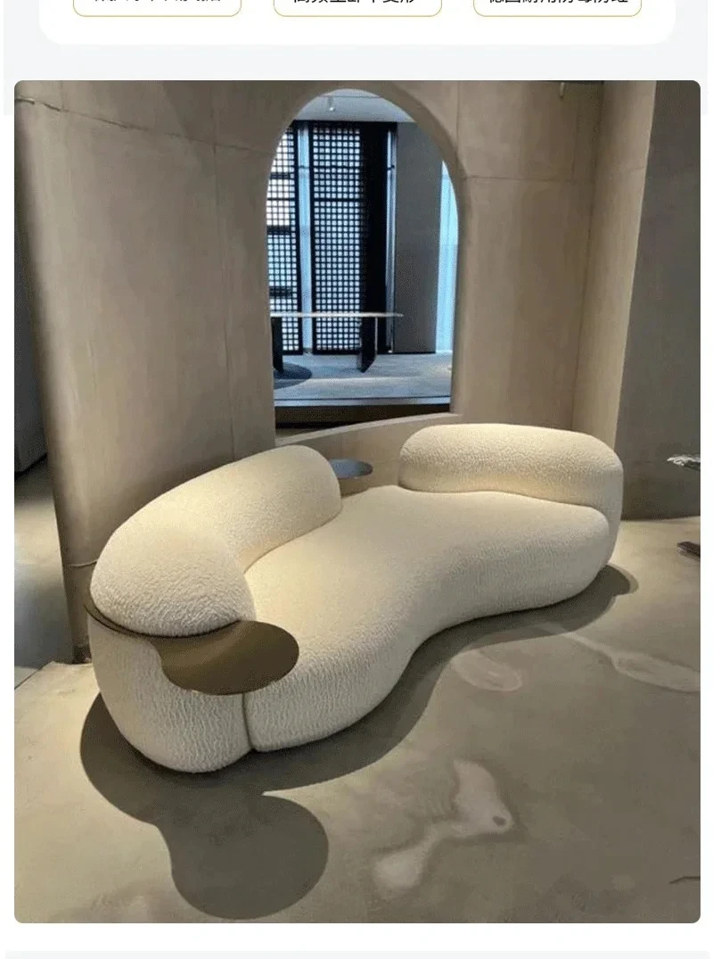 Nordic Curved Couches Simple Comfortable Designer Lazy Living Room Sofa Modern Floor Lounge Sofas Para El Hogar Home Furniture