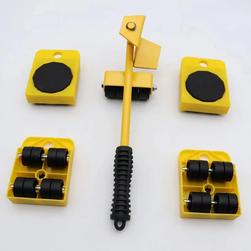 New Heavy Duty Furniture Lifter Mover Roller Wheel Bar Moving Device Lifting Helper Furniture Moving Transport Tool