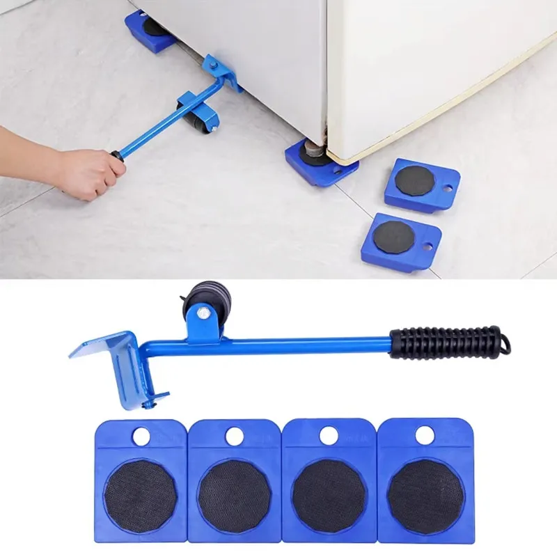 New Heavy Duty Furniture Lifter Mover Roller Wheel Bar Moving Device Lifting Helper Furniture Moving Transport Tool
