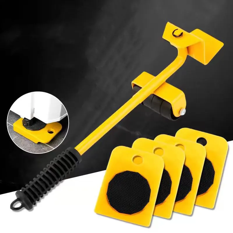 New Heavy Duty Furniture Lifter Mover Roller Wheel Bar Moving Device Lifting Helper Furniture Moving Transport Tool