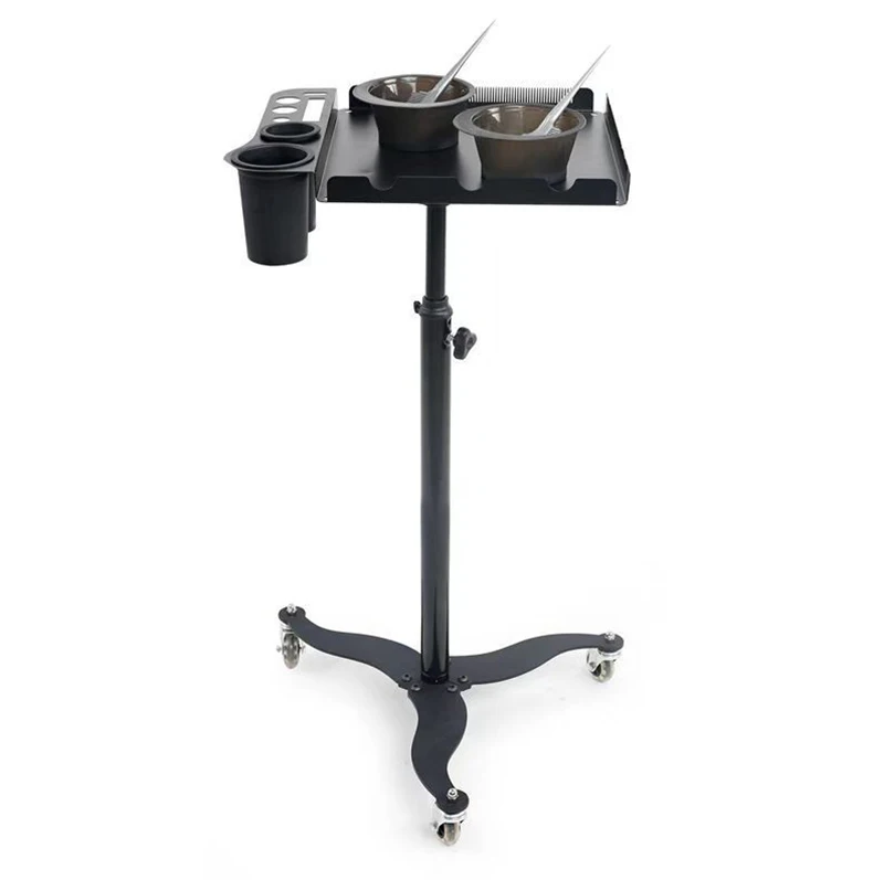 Rolling Salon Tray Cart Organizer Hair Extension Tool Salon Trolley Hair Color Service Tray for Salon