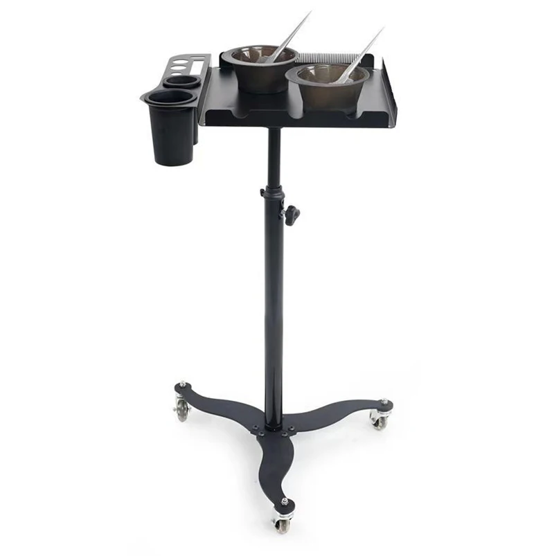 Rolling Salon Tray Cart Organizer Hair Extension Tool Salon Trolley Hair Color Service Tray for Salon