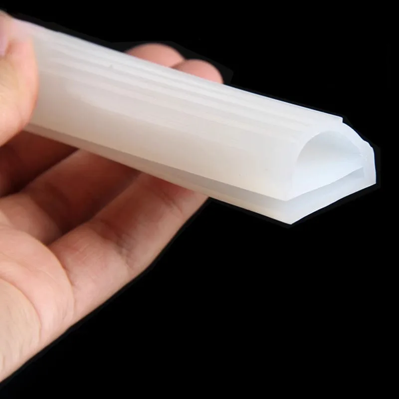 1/2/5Meter High Temperature Resistance Red White E Shape Highly Elastic Silicone Strip Suitable For Ovens Steaming Machine