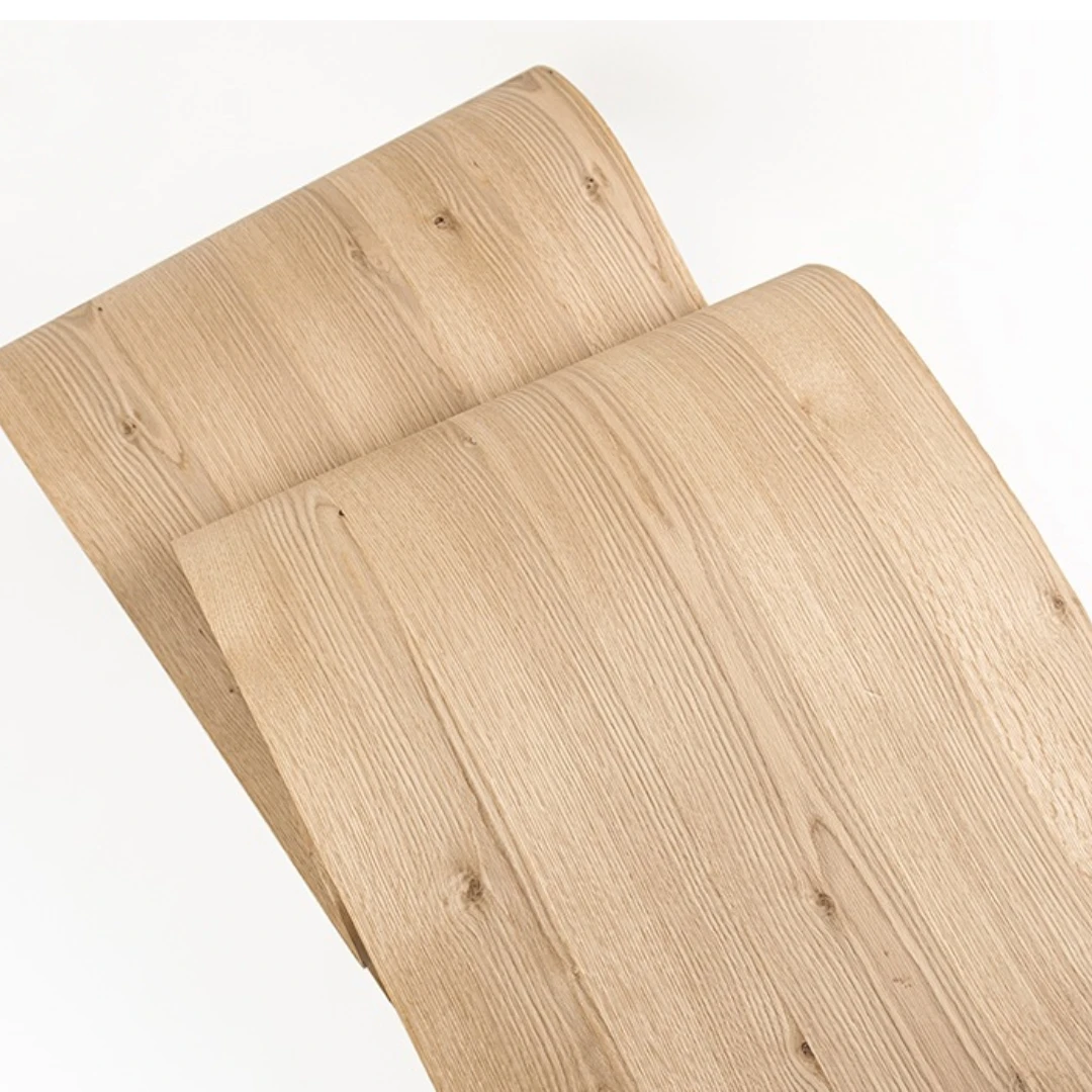 0.5mm Thick Natural Knotted Oak Wood Veneer for Furniture Projects, Interior Decoration and Vintage Style Renovation Work