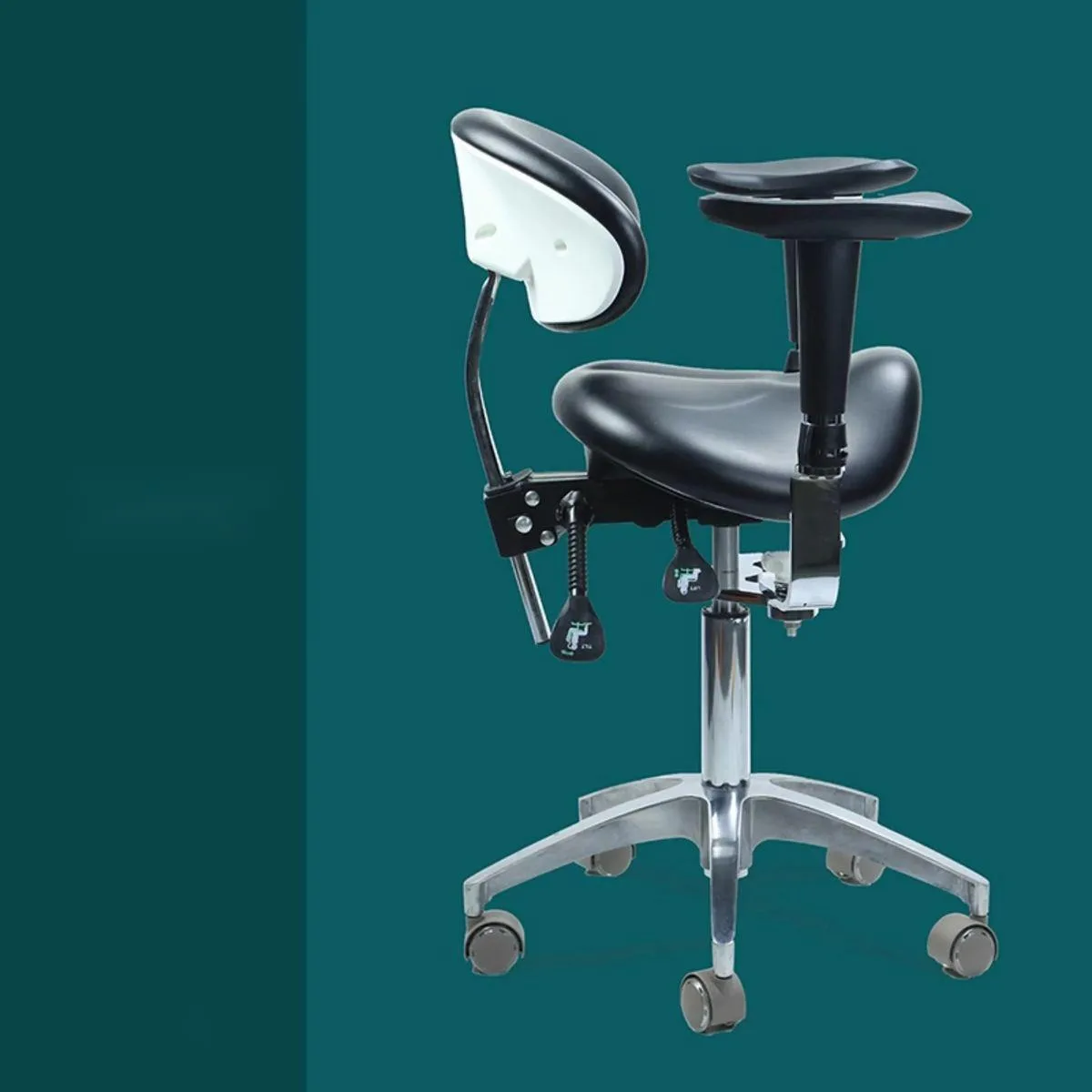 Surgical Saddle Nail Salon Chairs Lifting Armrest Physician Adjustable Backrest Doctor Chair Horse Riding Manicure 의자 Silla