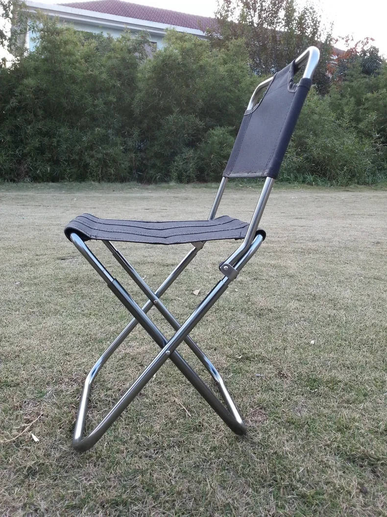 Portable Lightweight Folding Aluminum Alloy Camping Stool Outdoor Travel Fish Small Chair Durable Picnic Seat for Hiking
