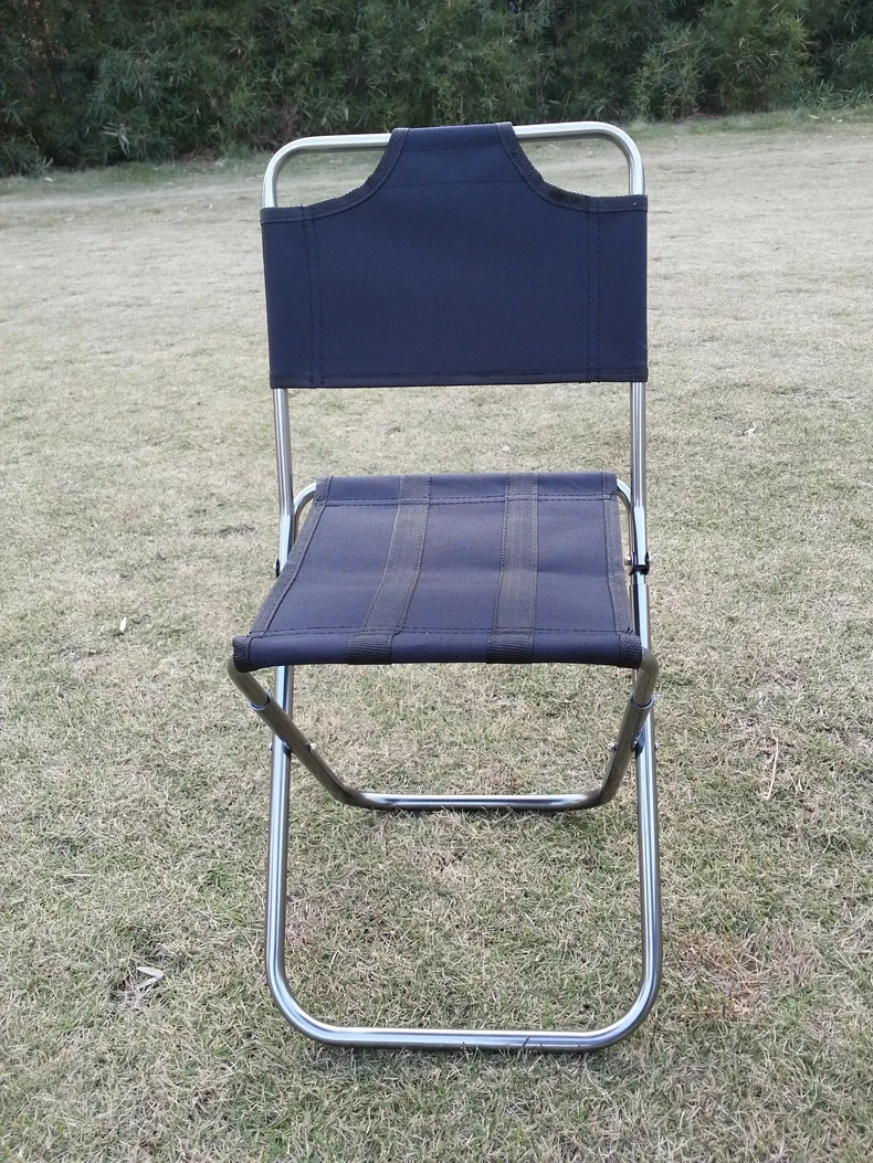 Portable Lightweight Folding Aluminum Alloy Camping Stool Outdoor Travel Fish Small Chair Durable Picnic Seat for Hiking