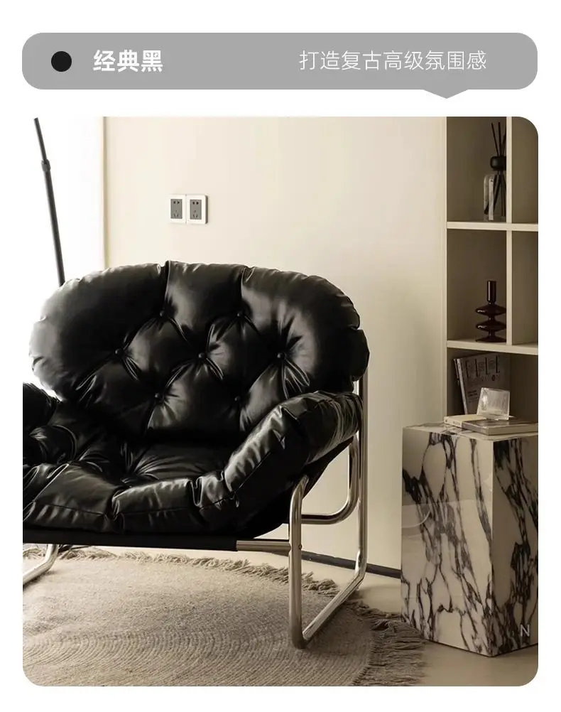 MOMO Single Sofa Chair Living Room Minimalist Leisure Chair Modern Lunch Break Combination Chair Balcony Bedroom Lazy Chair