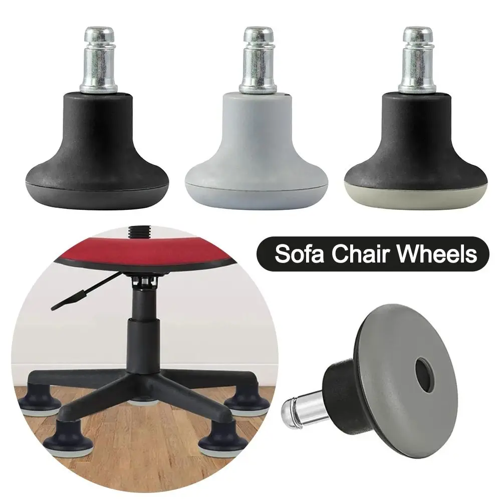 1Pcs Fixed Casters Bed Legs Glides Castor & Insert For Divan Base Sofa Chair Wheels Fixed Casters Anti Slip Universal Wheels