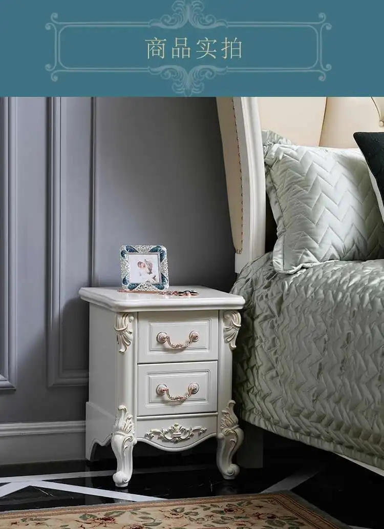 Luxury European Night Table Nordic Aesthetic Unique Italian Nightstand Advanced Sense High-end Criado Mudo Home Furniture