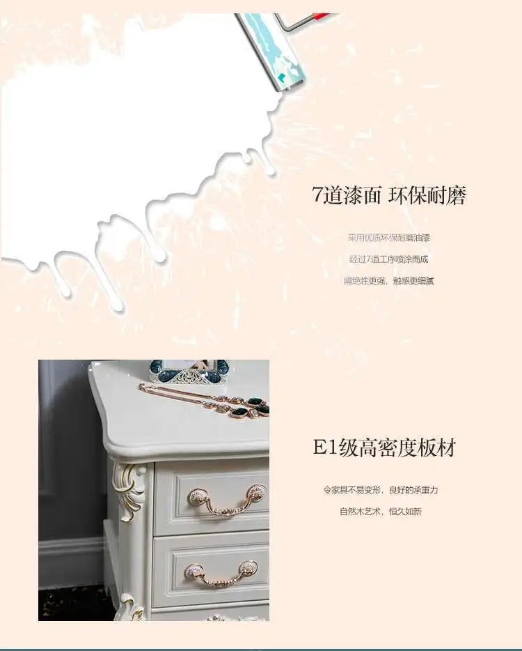 Luxury European Night Table Nordic Aesthetic Unique Italian Nightstand Advanced Sense High-end Criado Mudo Home Furniture