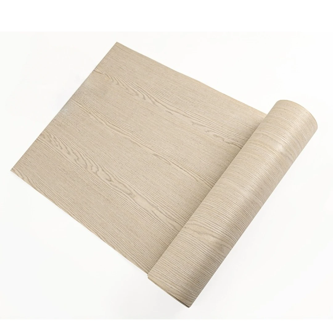 58x250cm White Oak Semi-crown Grain Engineered Wood Veneer For Furniture Walls Cabinets Interior Design And Decorative Projects