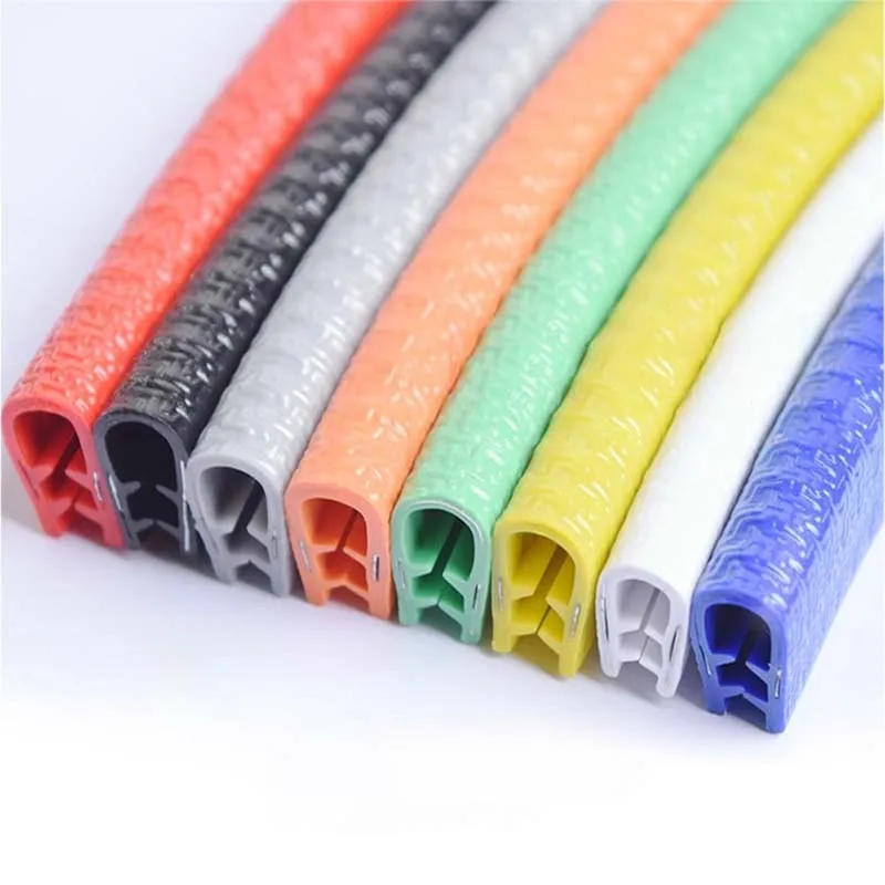 1/5Meter Higth8-26mm Width6-26mm U-Shaped Sealing Strip Rubber Edging Stainless Steel Protectio Car Door Edge Seal Strip