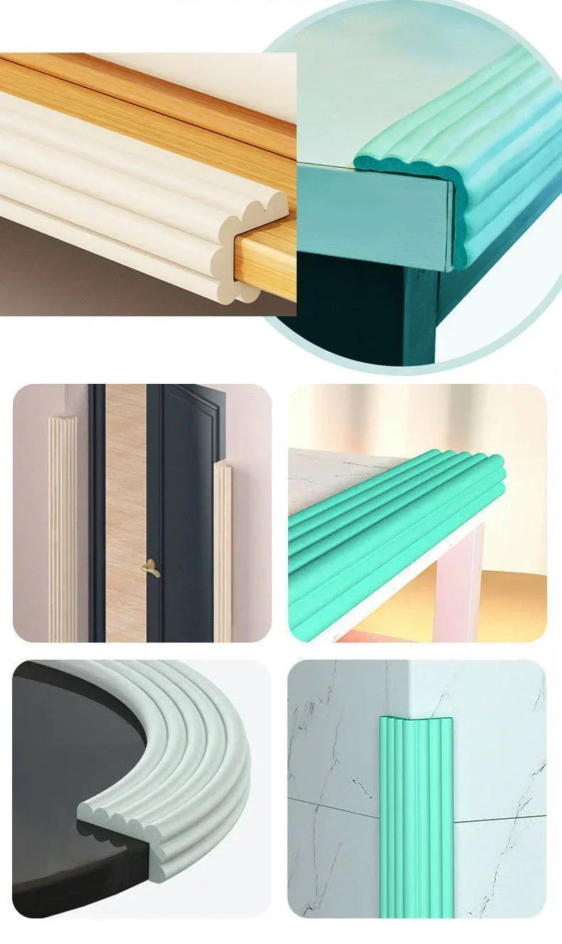 2m Baby Safety Protection Strip Household Table Edge Protection Strip Corner Protection Furniture Accessories