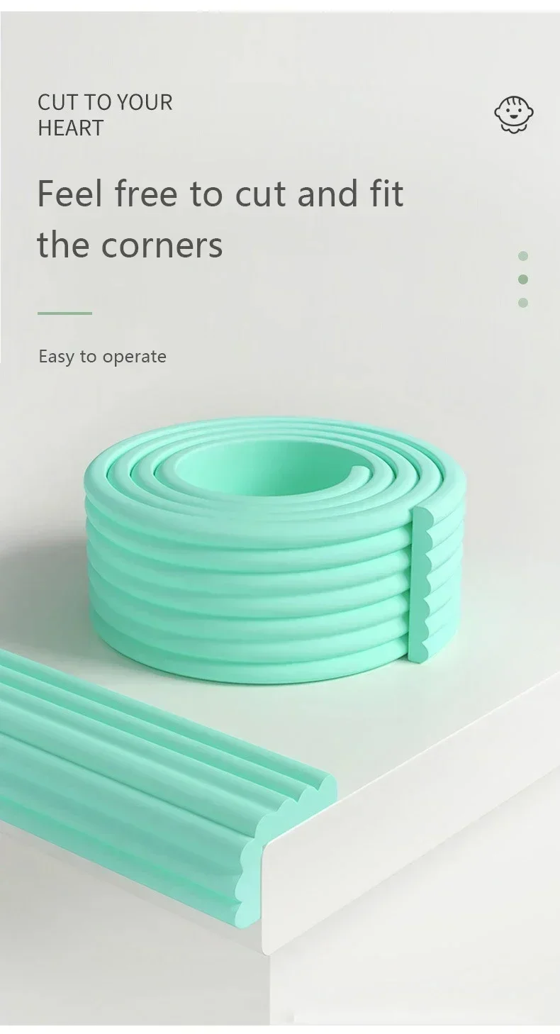 2m Baby Safety Protection Strip Household Table Edge Protection Strip Corner Protection Furniture Accessories