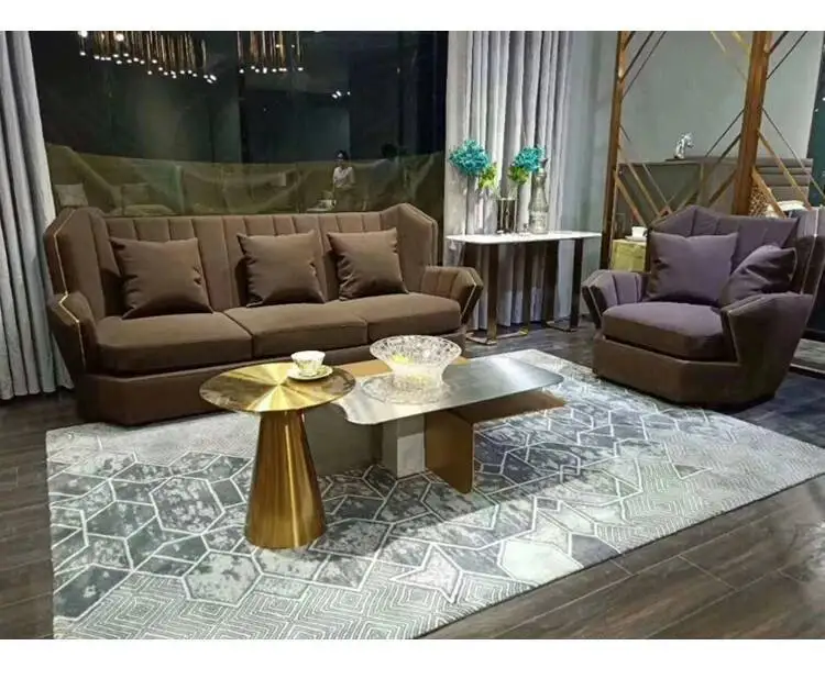 Italian Design Stainless Steel Modern Coffee Table Luxury Round Tables Gold Bedroom Table Living Room Mobile Furniture WWH20YH