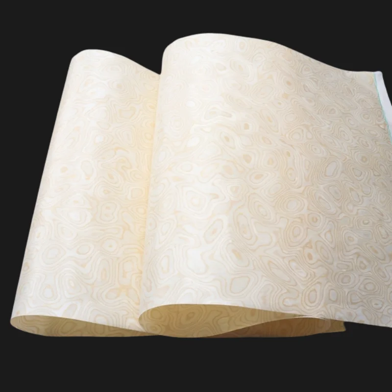 Tech Cherry Burl Wood Veneer Unique Figured Panels for Furniture Cabinet Door DIY Wall Decor Art Projects Veneer L:250x58cm