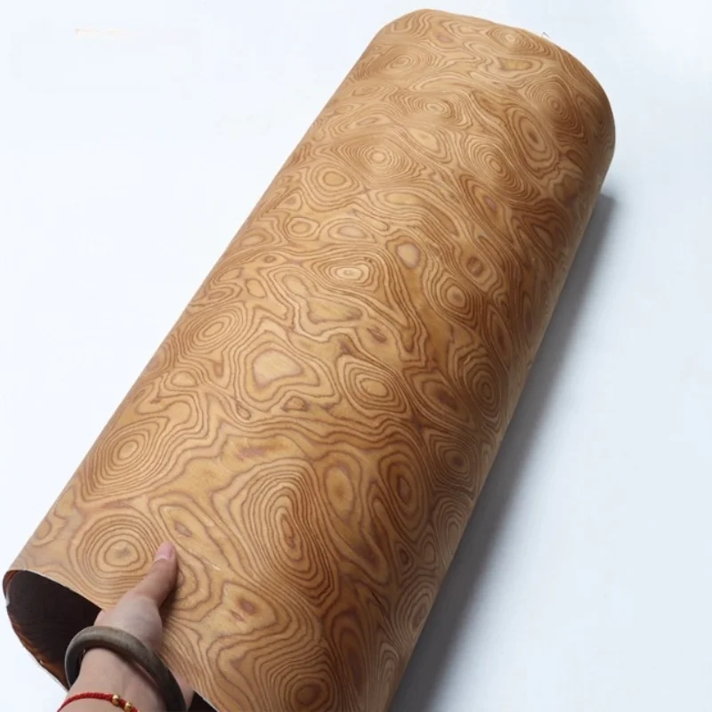 Tech Cherry Burl Wood Veneer Unique Figured Panels for Furniture Cabinet Door DIY Wall Decor Art Projects Veneer L:250x58cm