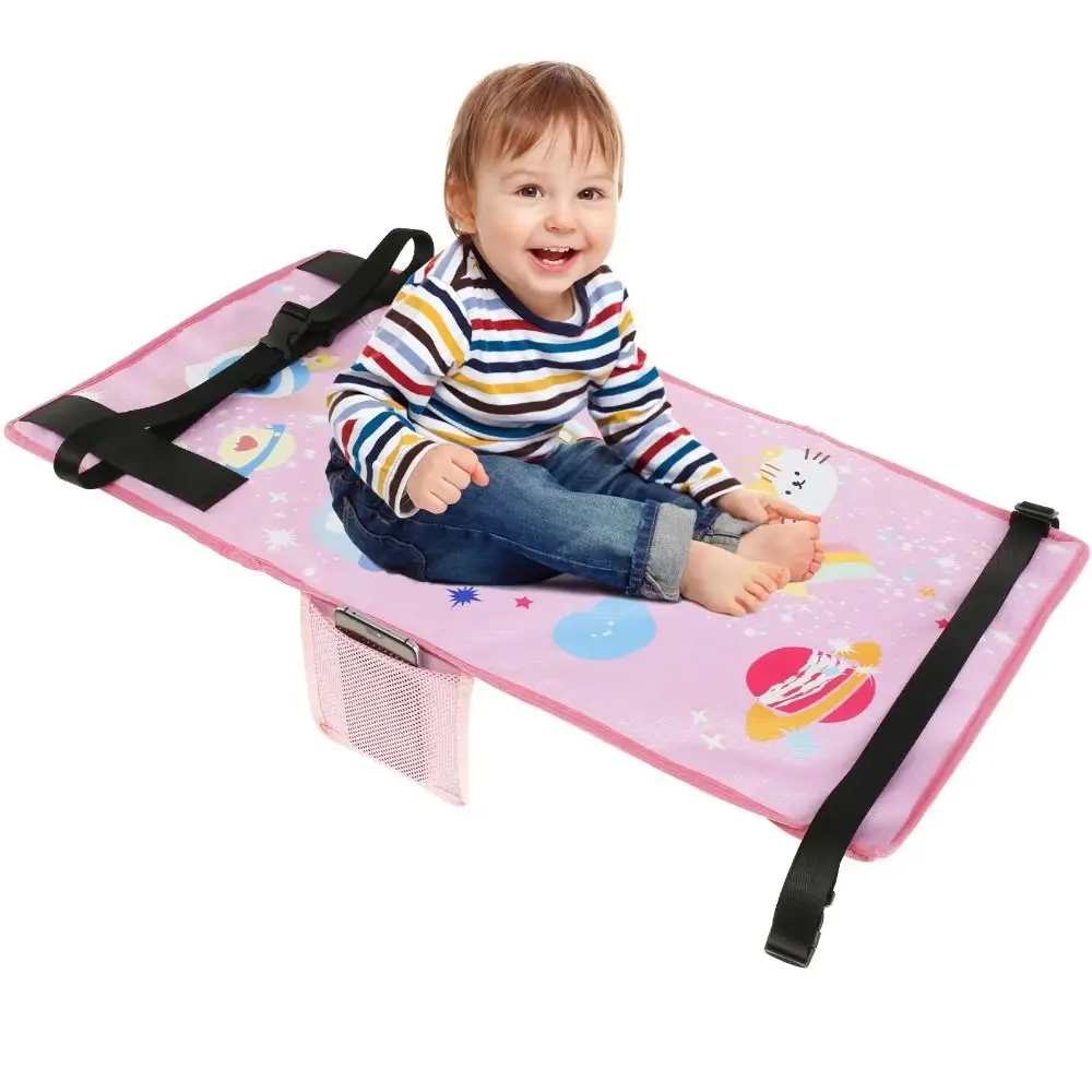Children's Travel Portable Airplane Bed Cute Cartoon Oxford Foot Leg Rest Airplane Hammock Kids