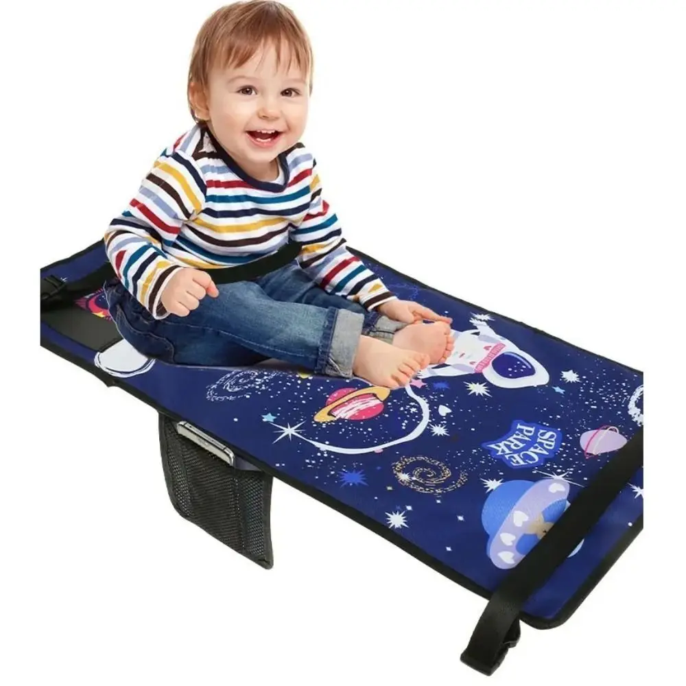 Children's Travel Portable Airplane Bed Cute Cartoon Oxford Foot Leg Rest Airplane Hammock Kids