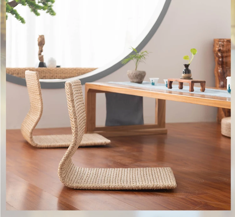 Japanese-style Tatami Chair Legless Straw Rattan Chairs Bed Bay Window Computer Seat Bedroom Dormitory Putuan Sitting Pier