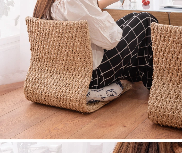Japanese-style Tatami Chair Legless Straw Rattan Chairs Bed Bay Window Computer Seat Bedroom Dormitory Putuan Sitting Pier