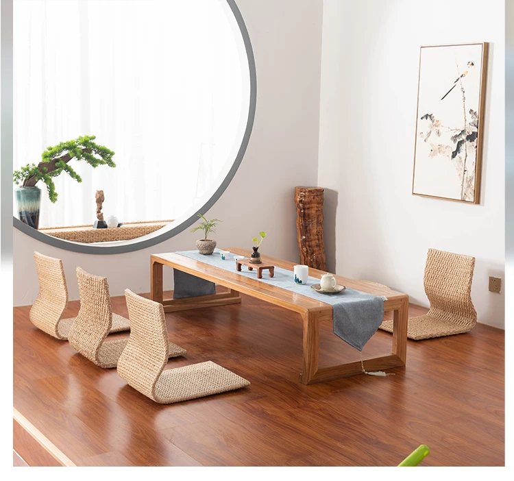 Japanese-style Tatami Chair Legless Straw Rattan Chairs Bed Bay Window Computer Seat Bedroom Dormitory Putuan Sitting Pier