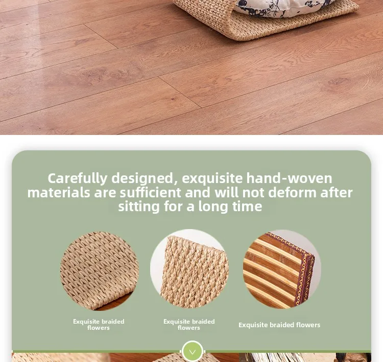 Japanese-style Tatami Chair Legless Straw Rattan Chairs Bed Bay Window Computer Seat Bedroom Dormitory Putuan Sitting Pier