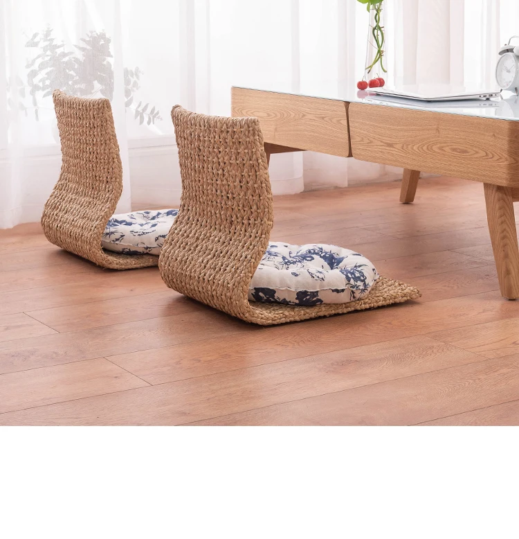Japanese-style Tatami Chair Legless Straw Rattan Chairs Bed Bay Window Computer Seat Bedroom Dormitory Putuan Sitting Pier