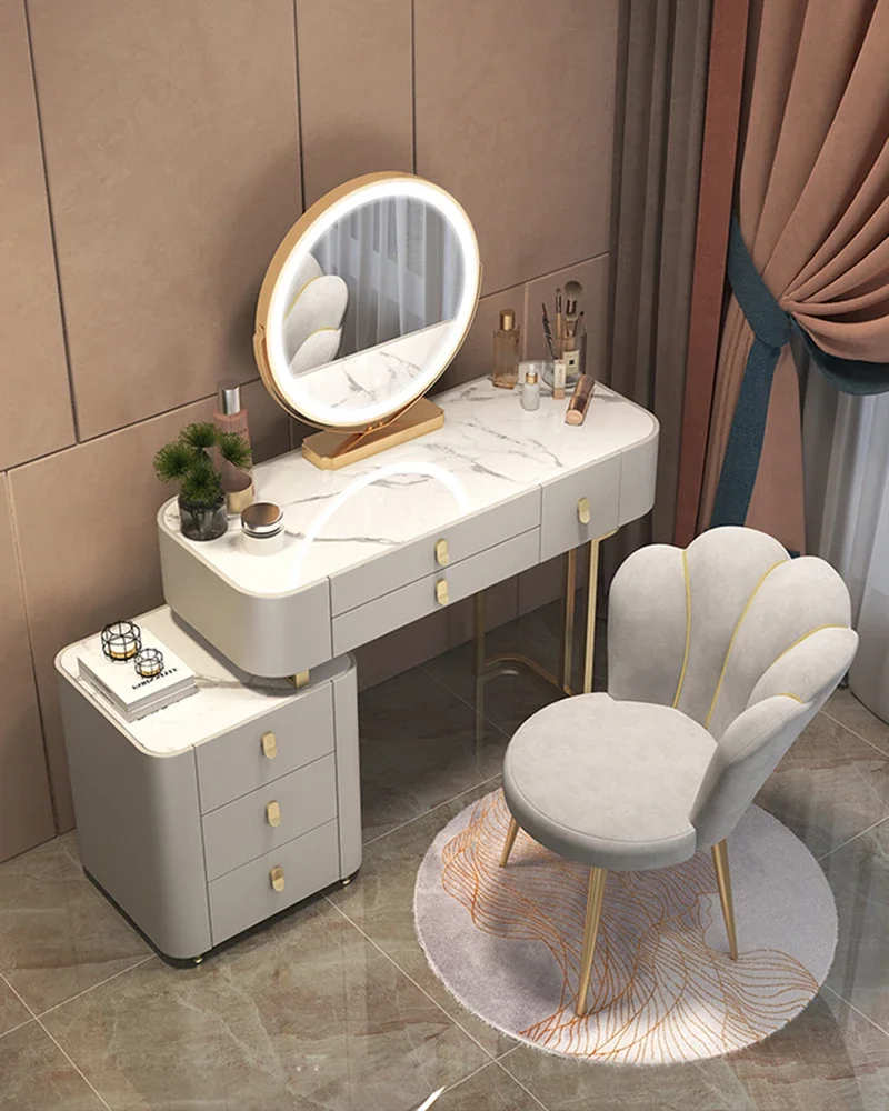 Nordic Chairs Home Furniture Luxury Dining Chair Living room Reception Soft Velvet Backrest Manicure Leisure Makeup Stool ins