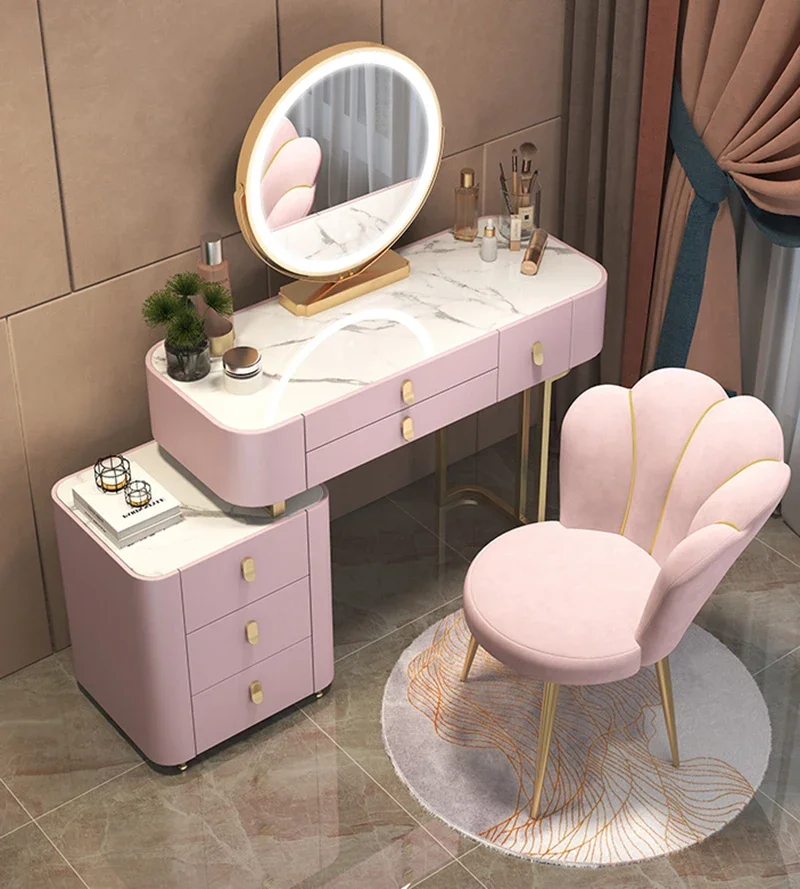 Nordic Chairs Home Furniture Luxury Dining Chair Living room Reception Soft Velvet Backrest Manicure Leisure Makeup Stool ins