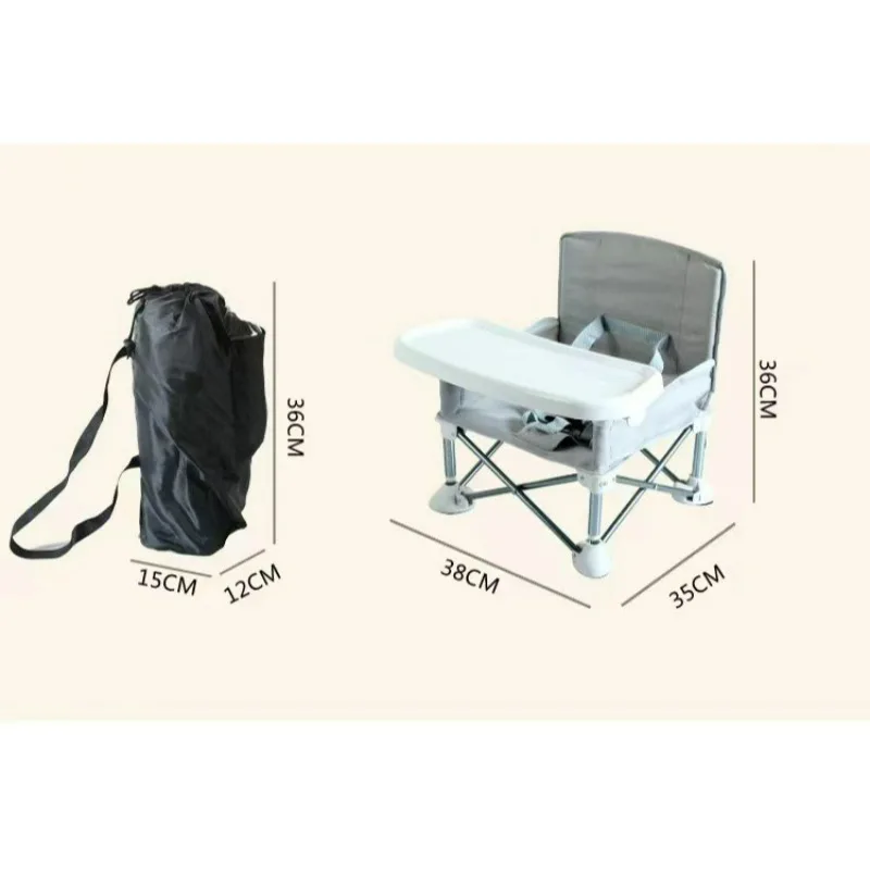 Portable Children Baby High Chair Foldable Baby Dining Table Small Dinning Table Chairs Restaurant Chair for Baby Outside Eat