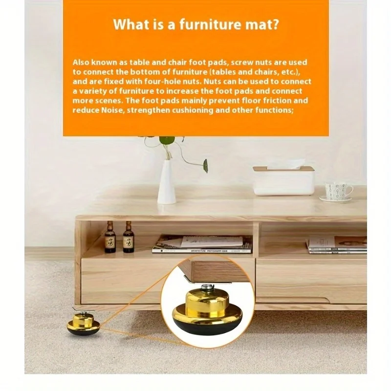 4Pcs Plastic Cabinet Legs Height Increase Foot Mat Coffee Table Foot Support Leg Round Leg Furniture Foot Mat Shelf Foot Mat Ba