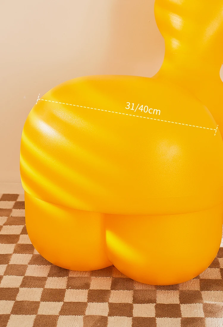 Large Cartoon Children's Chair Living Room Furniture Creative Animal Stool Cashmere Hippo Chair Home Decor Shoe Changing Stool