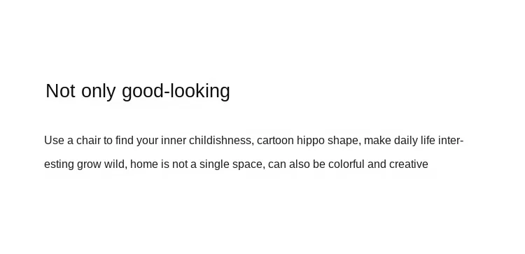 Large Cartoon Children's Chair Living Room Furniture Creative Animal Stool Cashmere Hippo Chair Home Decor Shoe Changing Stool