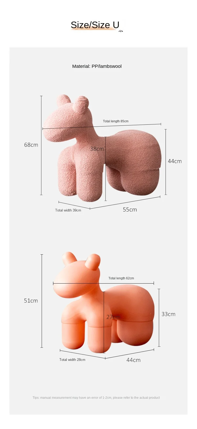 Large Cartoon Children's Chair Living Room Furniture Creative Animal Stool Cashmere Hippo Chair Home Decor Shoe Changing Stool