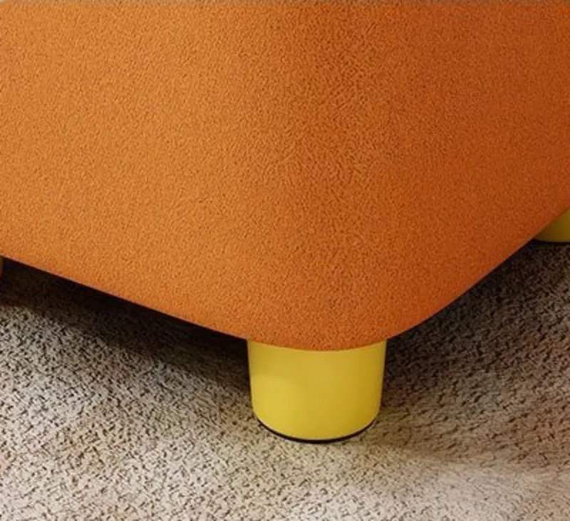 Wooden Waterproof Square Living Room Stools Colorful Creative Design Soft Bedroom Ottoman Simple Cute Modern Home Furniture