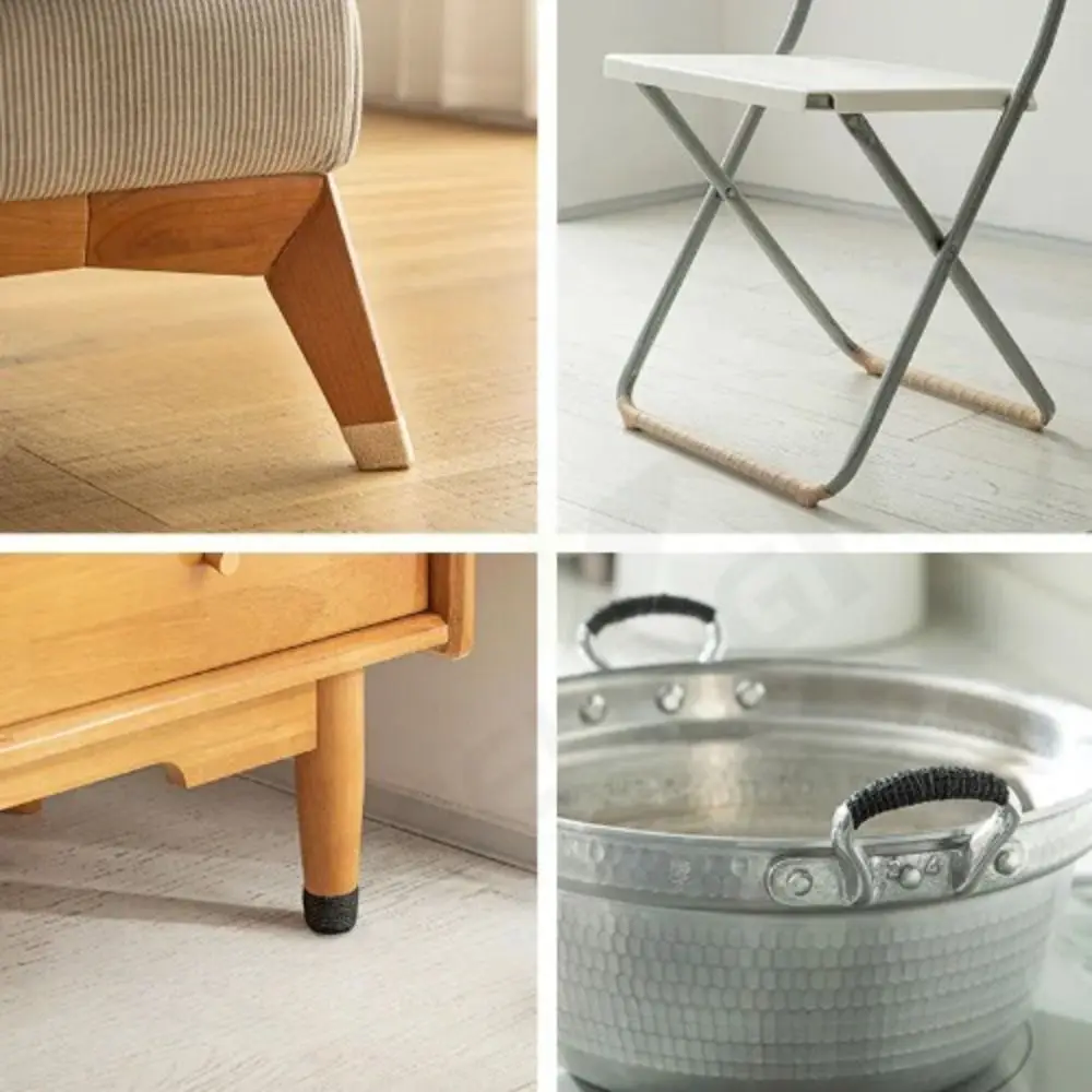 Anti-slip Felt Furniture Roll Chair Table Leg Cover Stickers Pads Self Adhesive Furniture Sliding Strip for Sofa Floor Protector